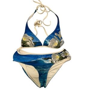2000s Ocean Graphic Bikini